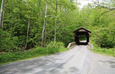 Herns Mill Kapalı Köprüsü yolu, 1884, Batı Virginia