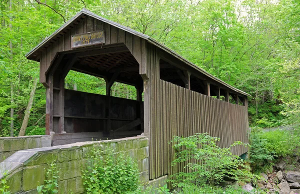 Herns Mill Covered Bridge 1884 West Virginia — Stock Photo, Image