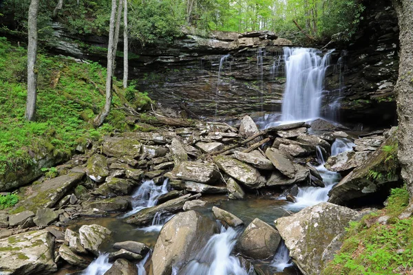Hills Creek Middle Falls Middle Falls Hills Creek West Virginia — Stock fotografie