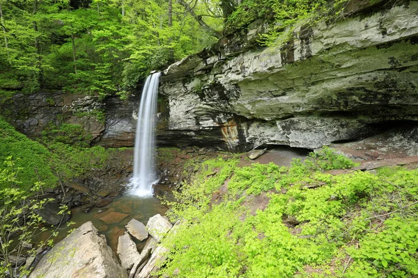 Sladká Krajina Vodopády Falls Hills Creek West Virginia — Stock fotografie
