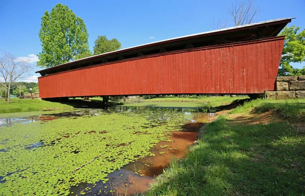 Staats Mill Covered Bridge 1887 West Virginia — Stock Photo, Image