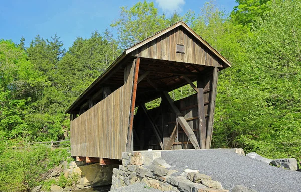 Eingang Zur Brücke Über Den Indischen Bach 1898 West Virginia — Stockfoto