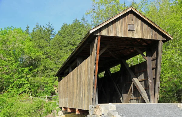 Front view at Indian Creek Covered Bridge , 1898  - West Virginia