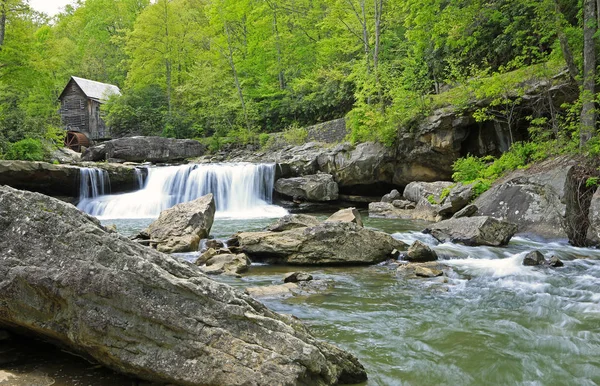 Rocas Glade Creek Babcock State Park Virginia Occidental — Foto de Stock