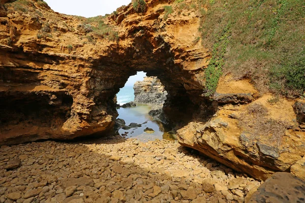 Grotta Costa Del Pacifico Victoria Australia — Foto Stock