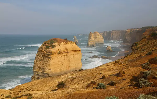 Sur Falaise Des Douze Apôtres Victoria Australie — Photo