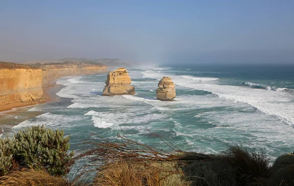 Przylądek Morski Dwoma Apostołami Campbell National Park Victoria Australia — Zdjęcie stockowe