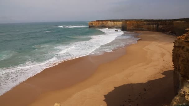 空旷的海滩 澳大利亚维多利亚 — 图库视频影像