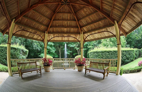 Nel Gazebo Ashcombe Maze Lavender Gardens Shoreham Victoria Australia — Foto Stock