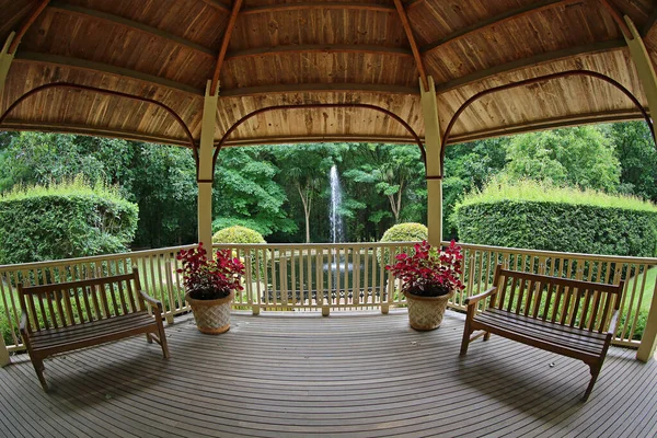 Gazebo Ashcombe Maze Lavender Gardens Victoria Australia — Foto Stock