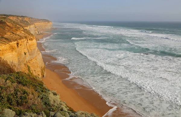 Spiaggia Gibson Steps Tramonto Port Campbell National Park Victoria Australia — Foto Stock