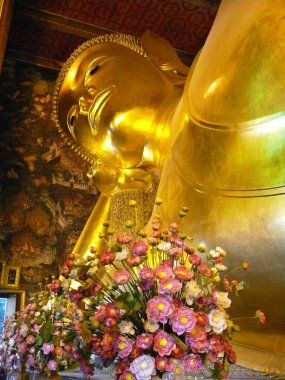 Wat Pho: Buda uzanmış bir bakış. Bangkok, Tayland, Asya 