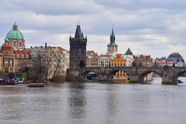 Praga Cidade Velha Ponte Rio — Fotografia de Stock