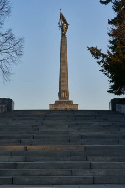                                Bratislava şehrinde Slavin özgürlük anıtı, Slovakya
