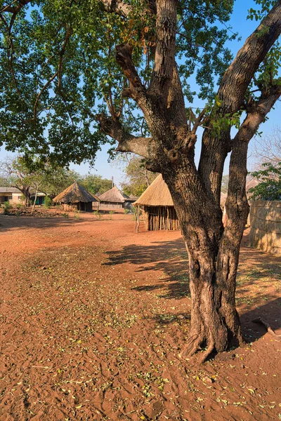 Altes Traditionelles Dorf Zambia Afrika — Stockfoto