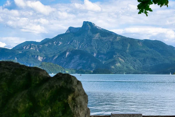 Mondsee Rakousku Blízko Salcburku Stock Obrázky