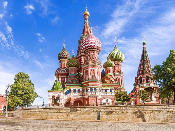 莫斯科的Basil大教堂 — 图库照片