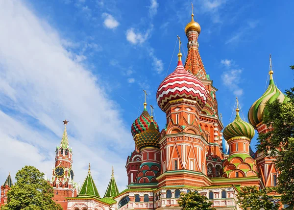 莫斯科的Basil大教堂 — 图库照片
