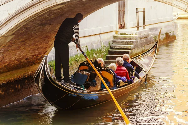 Gondeln Und Kanäle Venedig Italien — Stockfoto