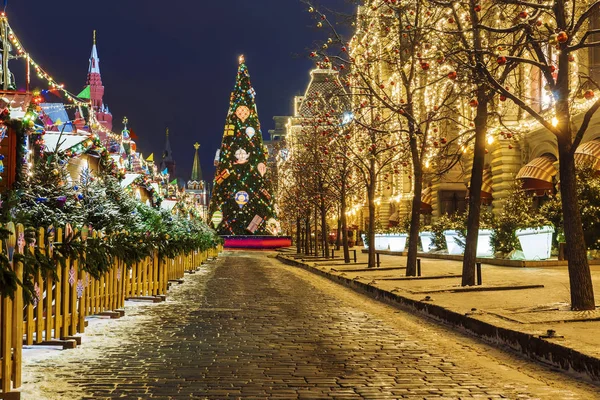 Weihnachten Moskau Neujahrsschmuck Auf Dem Roten Platz Moskau — Stockfoto