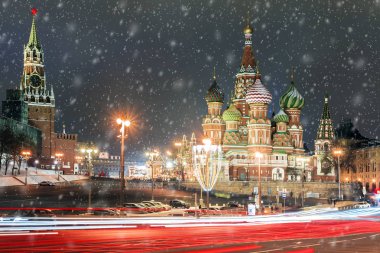 Noel Moscow.St. Basil Katedrali