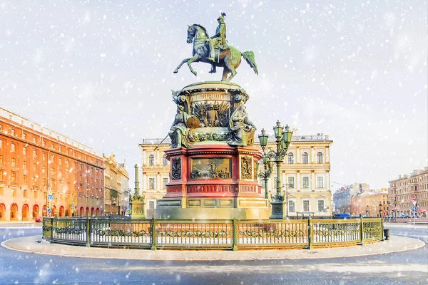 Pomnik Mikołaja Sankt Petersburgu — Zdjęcie stockowe