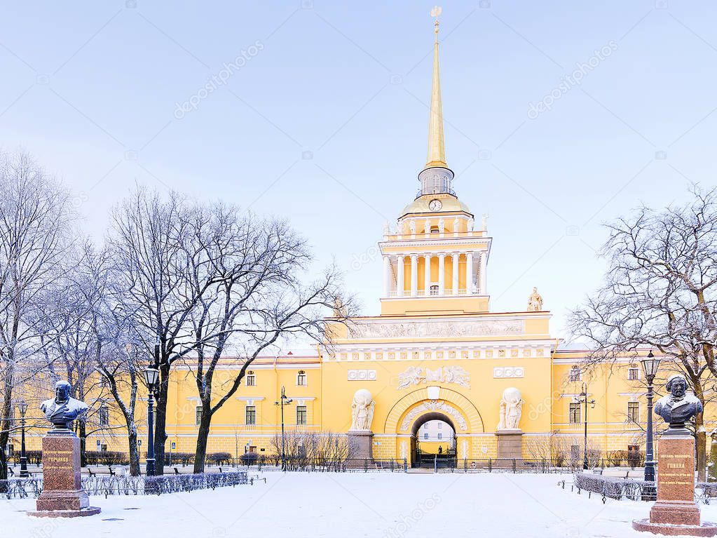 Admiralty building in St.Petersburg