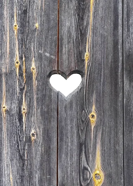 Heart Background Wooden Boards — Stock Photo, Image