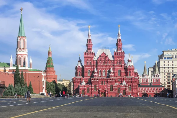 Historisch Museum Aan Het Rode Plein Moskou Rusland — Stockfoto