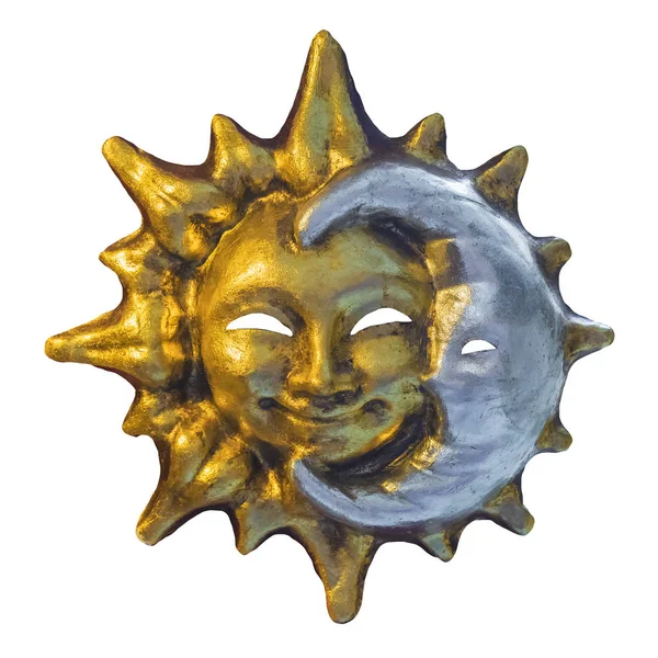 Máscara Veneciana Sol Luna —  Fotos de Stock