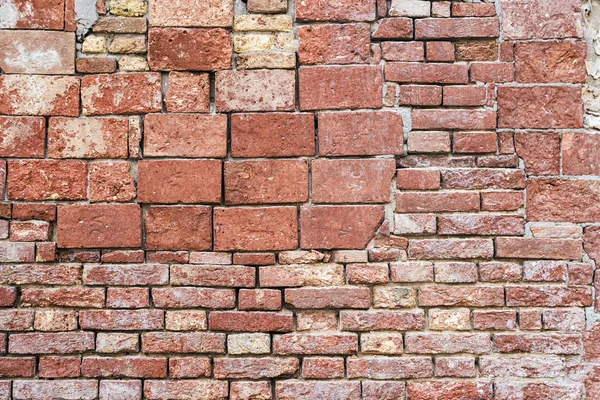 Old brick wall of red brick. background brickwork — Stock Photo, Image