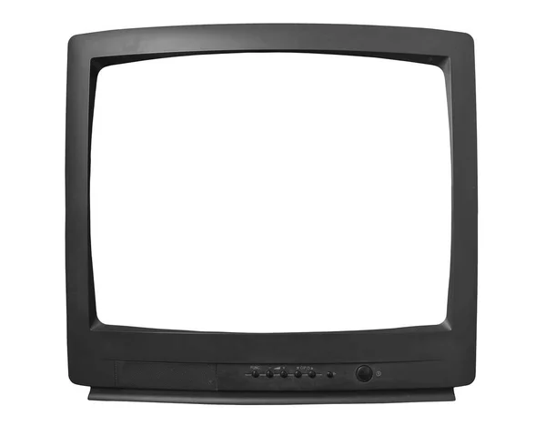 Stará televizní trubička s izolovanou obrazovkou — Stock fotografie