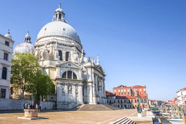 Itália, Veneza. Catedral Santa Maria della Salute.Inaugurado em 1681 — Fotografia de Stock