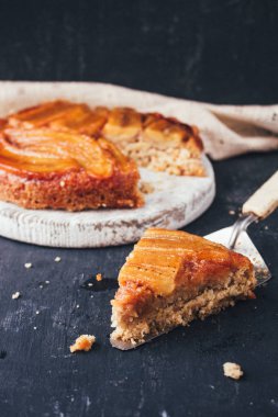 Pasta kızarmış muz, seçici odak Close-up