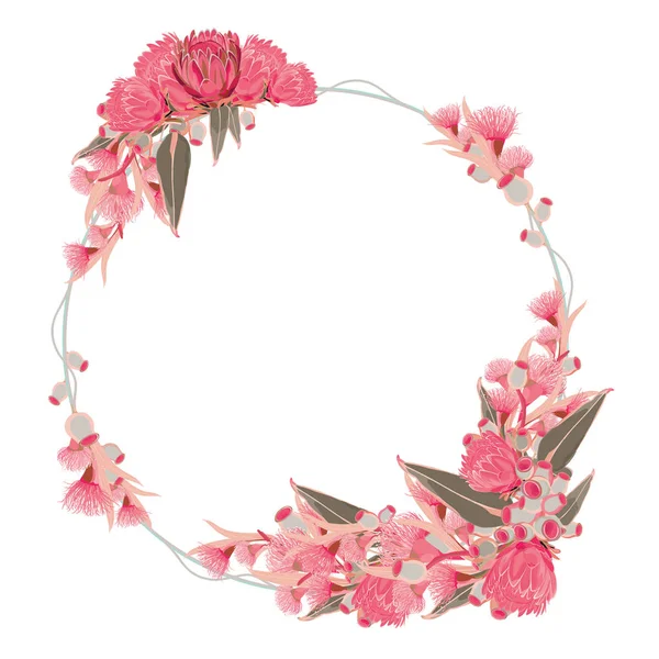 Büyük Gumnut çelenk vektör çizim