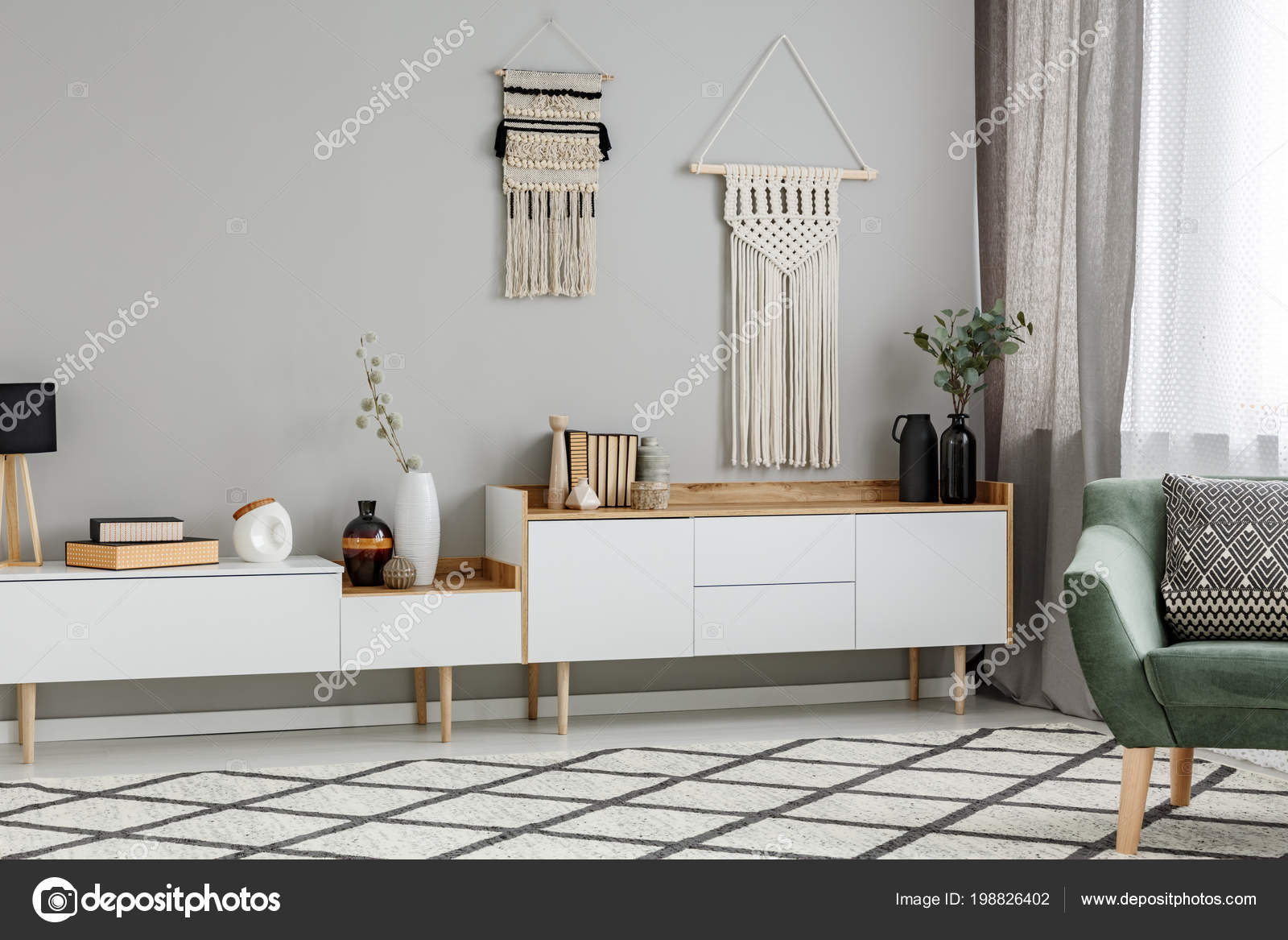Diy Decor Muur Boven Witte Kast Woonkamer Interieur Met Groene ... Diy Decor Muur Boven Witte Kast Woonkamer Interieur Met Groene ...