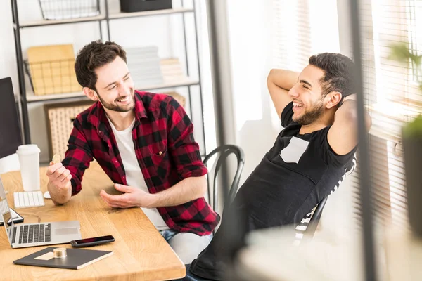 Gelukkig Beleggers Die Geld Verdienen Aan Cryptocurrency Markt — Stockfoto