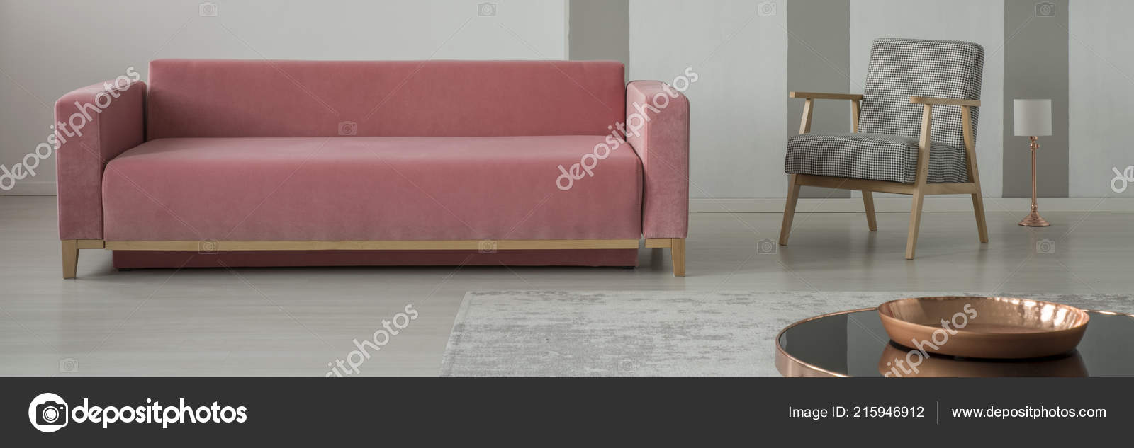 Armchair Houndstooth Pattern Powder Pink Sofa Standing Armchair Houndstooth Pattern Powder Pink Sofa Standing