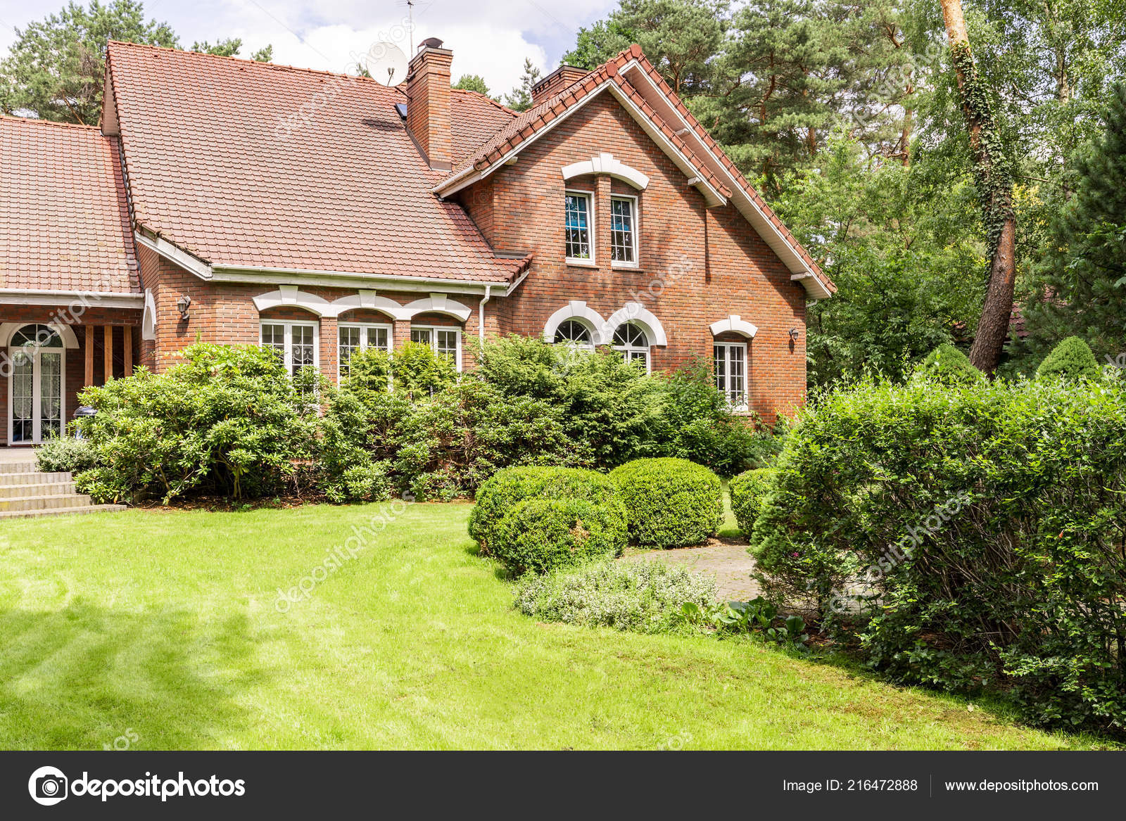 Real P O Garden Bushes Beautiful Brick House Stock P O Real P O Garden Bushes Beautiful Brick House Stock P O