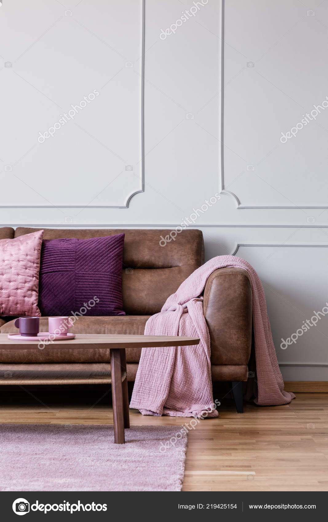 Pink Blanket Violet Cushion Leather, Bright Pink Sofa Throw