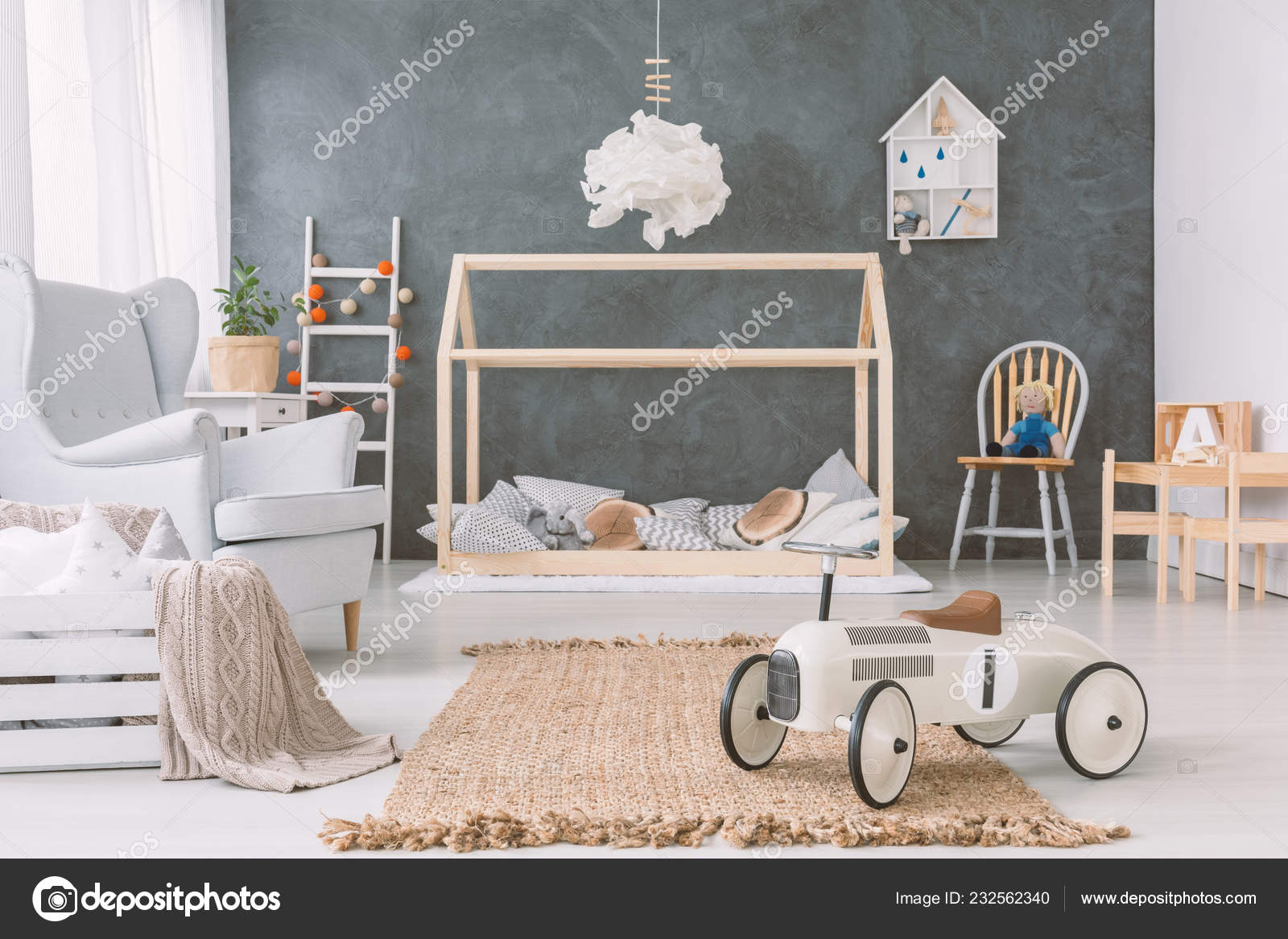grey baby bedroom