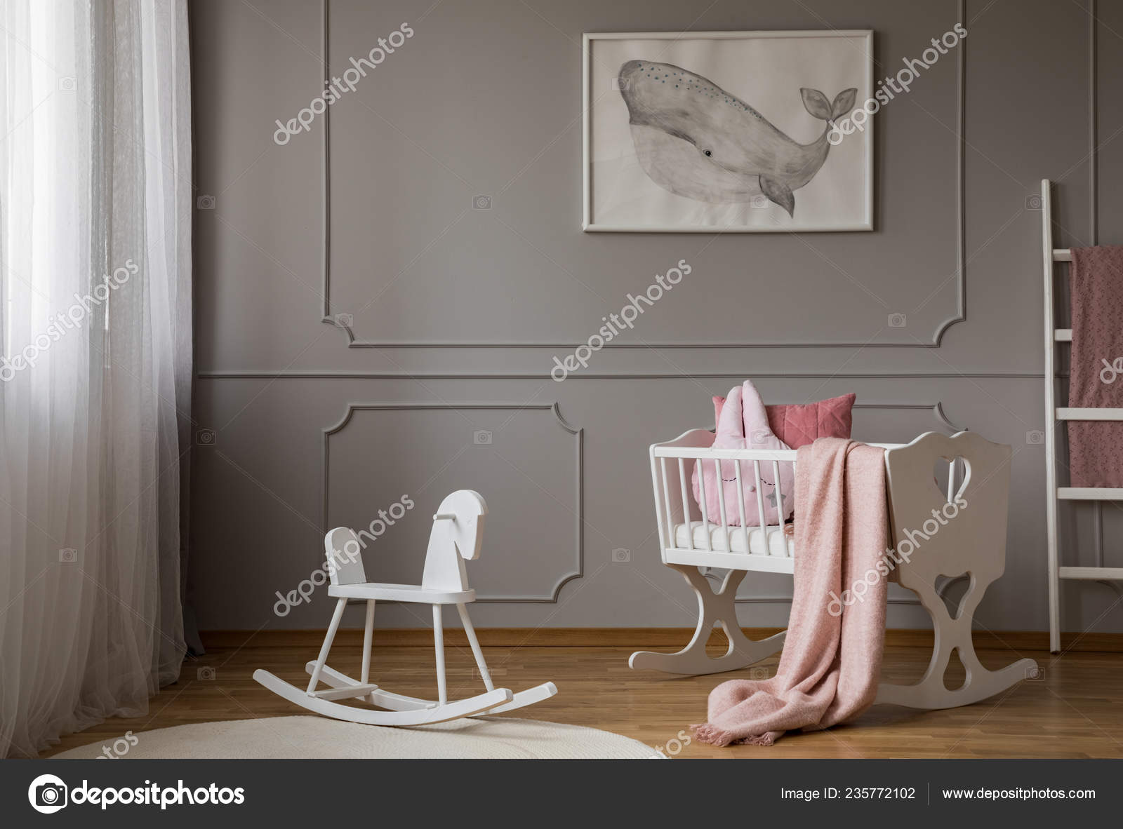 whale rocking horse