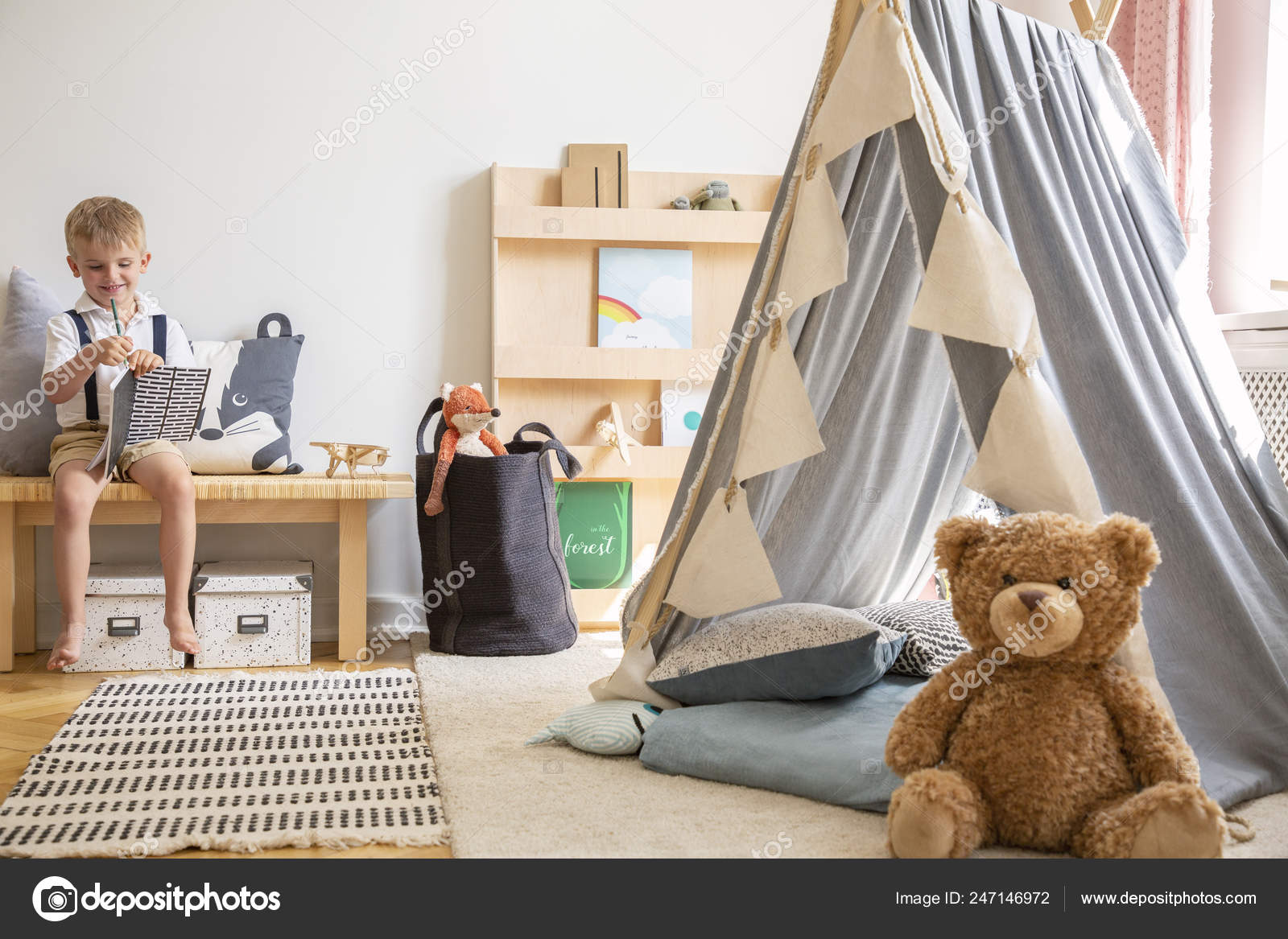 boy teddy natural