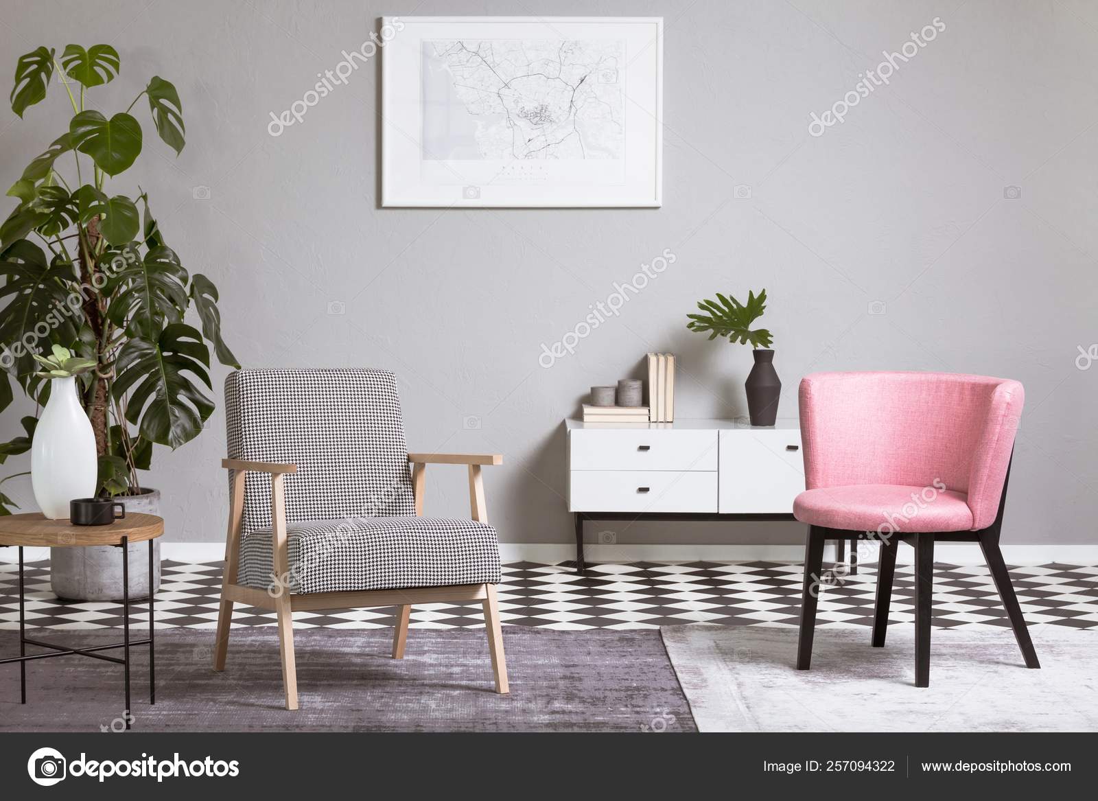 Pastel pink chair sale