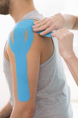 Kinesio kayıt uygulamasının yakın çekim