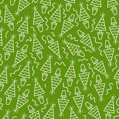 Elle çizilmiş Noel desen