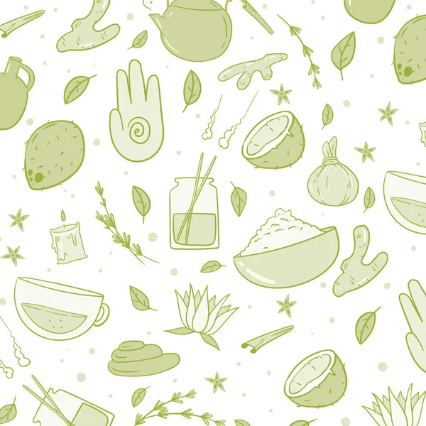 Vektorová Ilustrace Organických Potravin — Stockový vektor