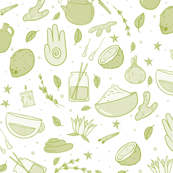 Ilustración Vectorial Alimentos Ecológicos — Vector de stock