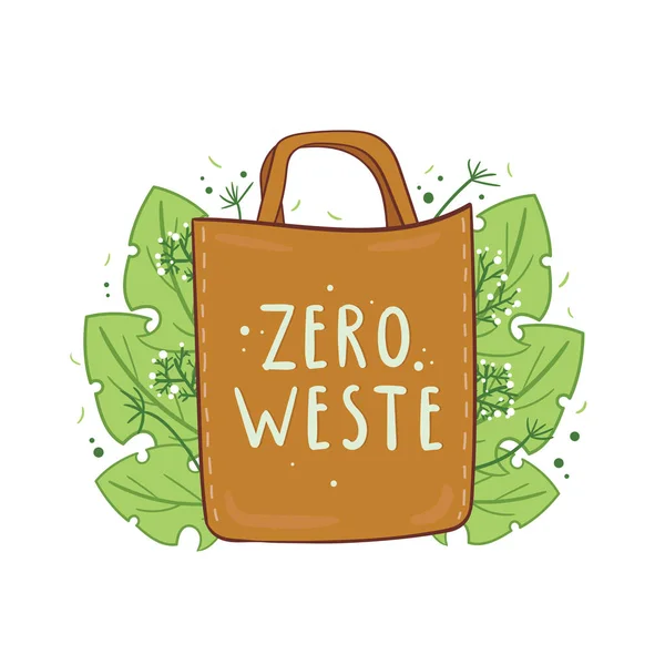 Eco Bolsa Ilustración Vectorial — Vector de stock