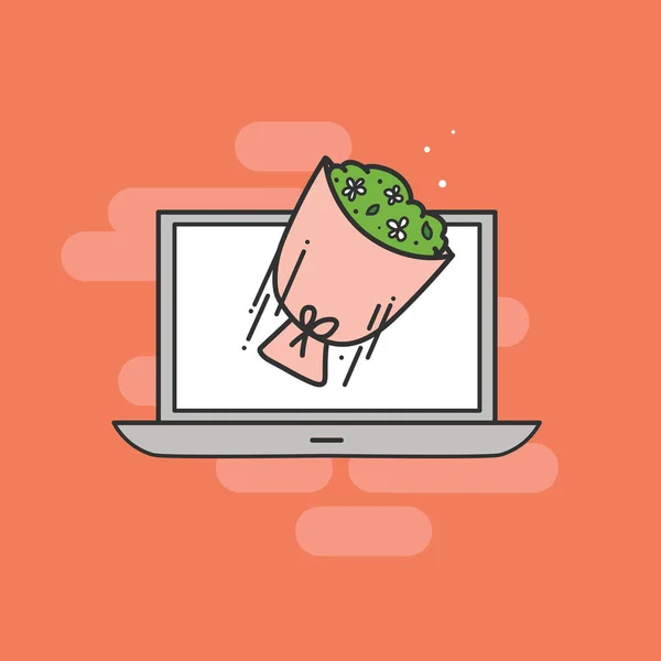 online çiçek satın almak, teslimat kavramı